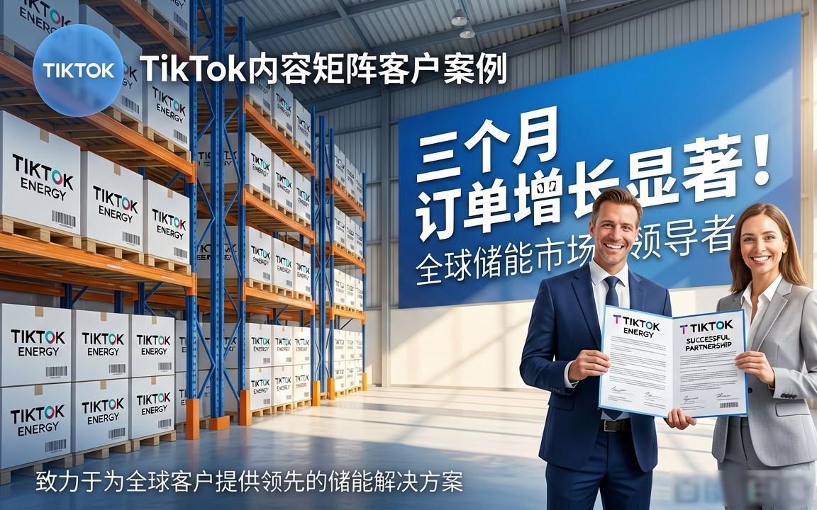 储能电池工厂TikTok内容矩阵怎么做外贸