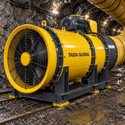 Counter Rotating Auxiliary Mine Fan