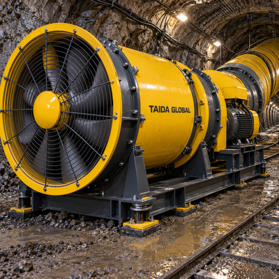 Counter Rotating Auxiliary Mine Fan