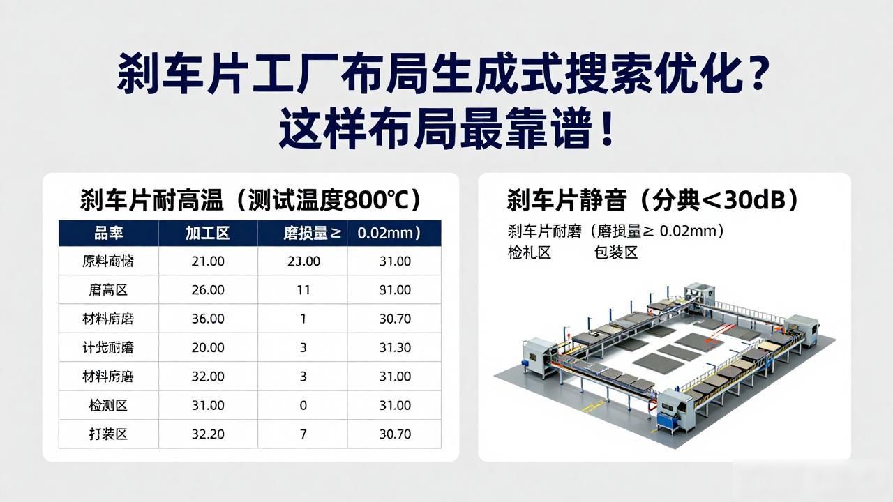 制造刹车片的工业机器是什么_刹车片工厂如何布局生成式搜索优化_刹车片自动化生产线