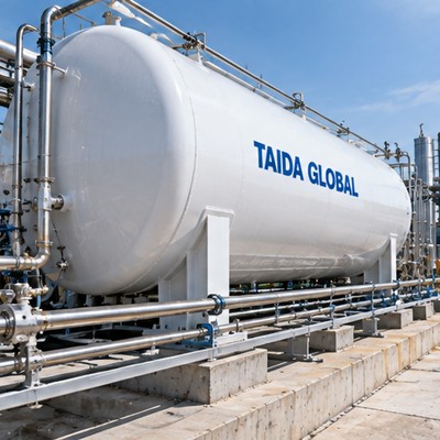 10 m³ Horizontal Vacuum-Insulated Liquid Nitrogen Storage Tank