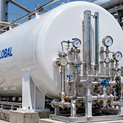 10 m³ Horizontal Vacuum-Insulated Liquid Nitrogen Storage Tank