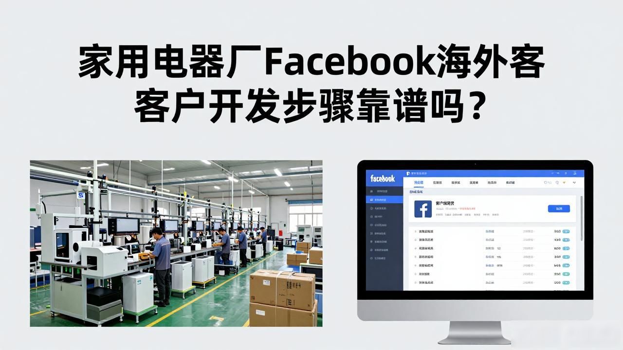 家用电器厂Facebook海外客户开发步骤_海外家电行业_家电海外市场怎么样