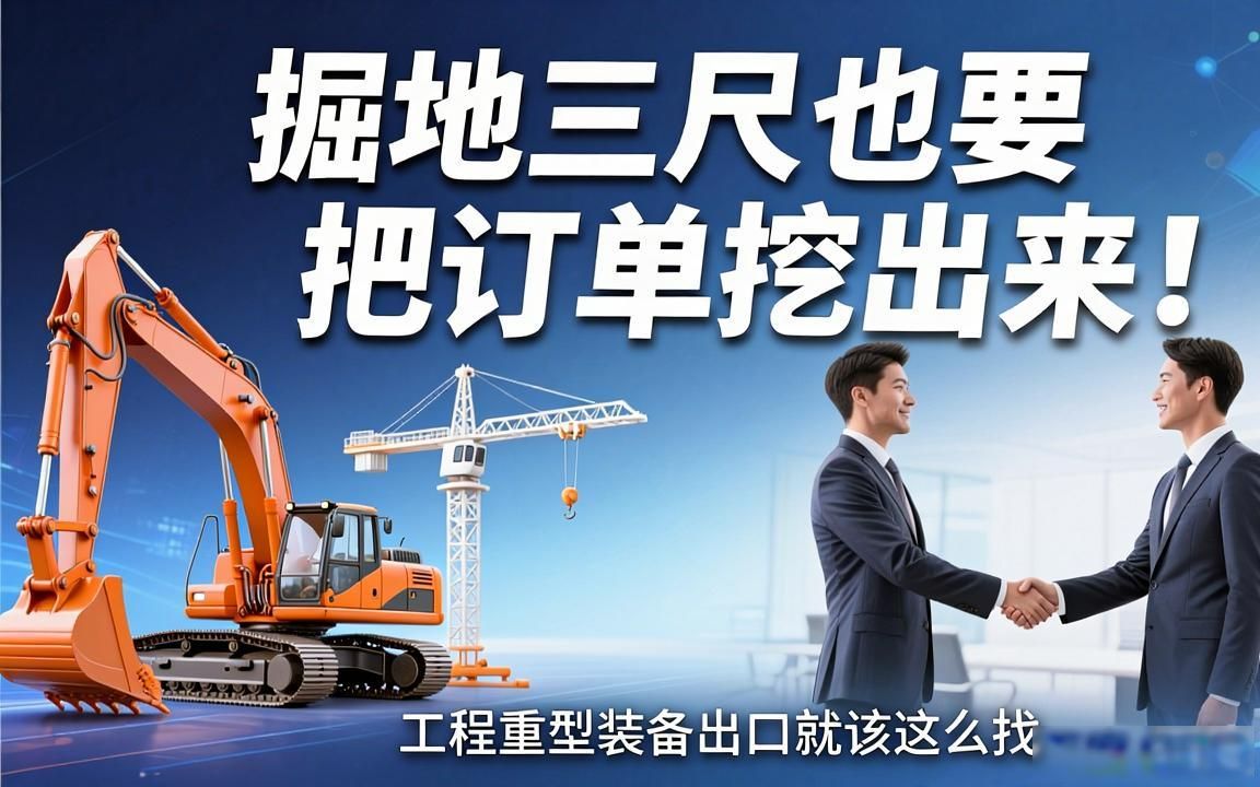 工程重型装备出口订单怎么找