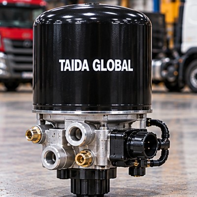 Air Dryer Cartridge and Housing for Heavy-Duty Trucks