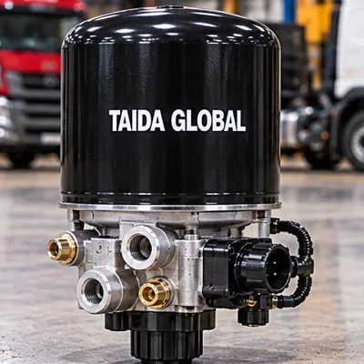 Air Dryer Cartridge and Housing for Heavy-Duty Trucks