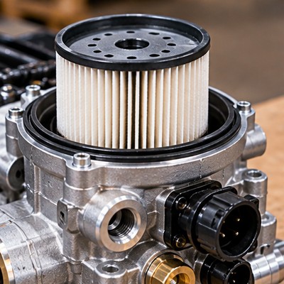 Air Dryer Cartridge and Housing for Heavy-Duty Trucks