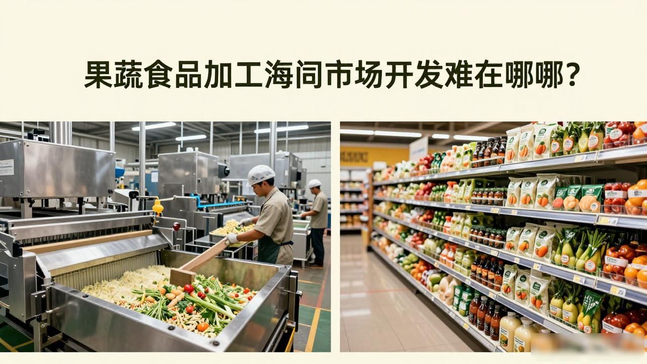 果蔬食品加工海外市场开发_海外果蔬加工食品开发市场分析_国内外果蔬加工业发展趋势