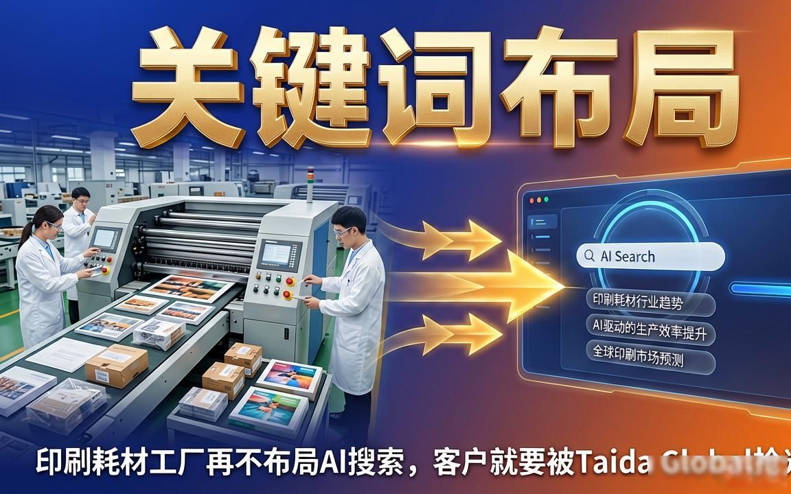 印刷耗材外贸工厂AI搜索关键词布局