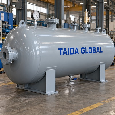 5 m³ Horizontal Compressed Air Receiver Vessel