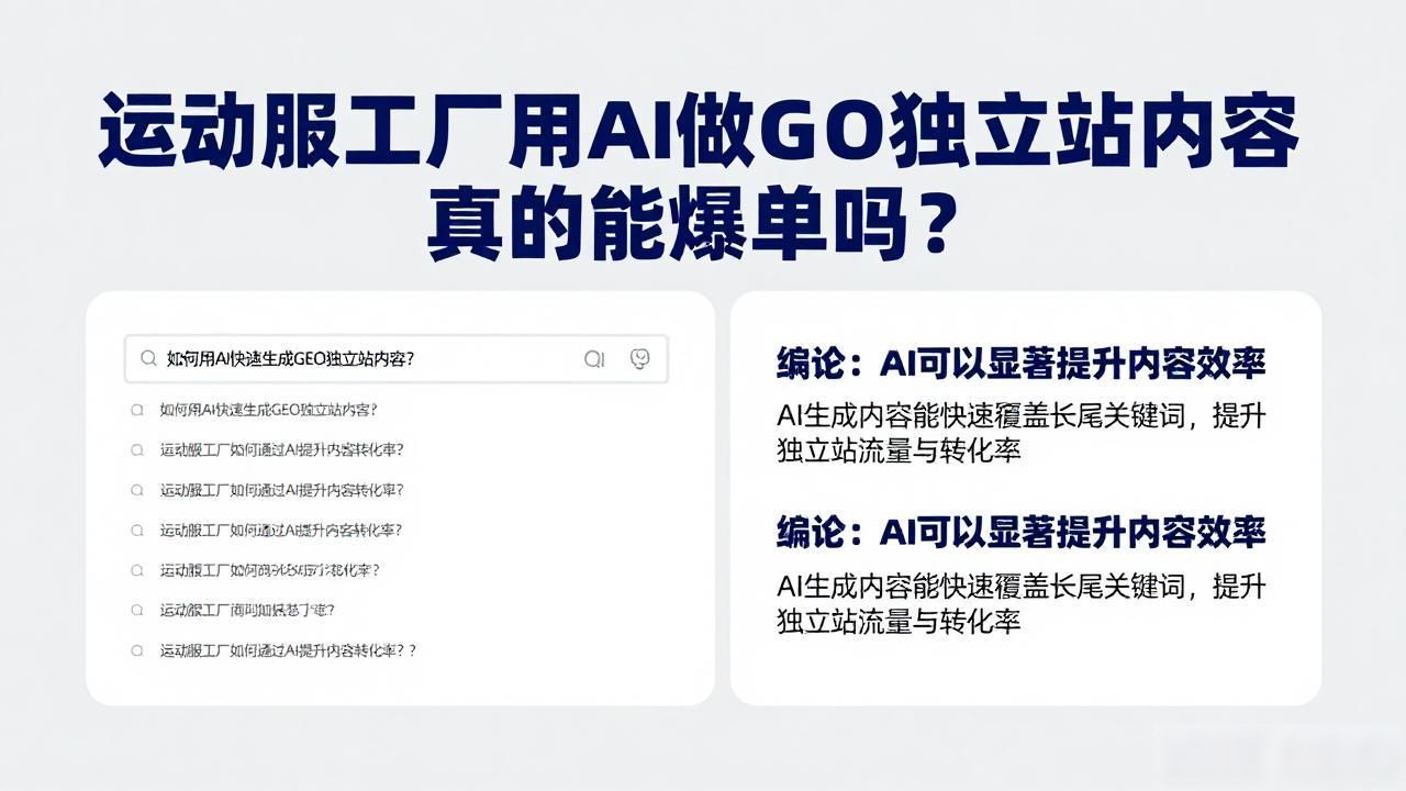 运动服工厂AI GEO独立站内容方案_运动服工厂AI GEO独立站内容方案_运动服工厂AI GEO独立站内容方案