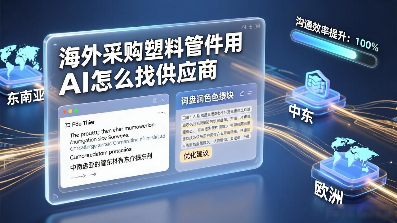 塑料管道出口国外打包方法_常用塑料管材采购商城_海外采购商用AI找塑料管件供应商怎么布局