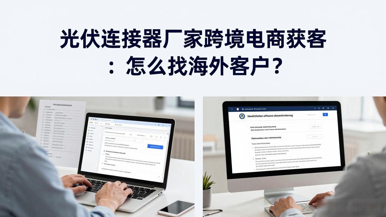 光伏电子产品_光伏连接器厂家跨境电商获客_光伏海外销售