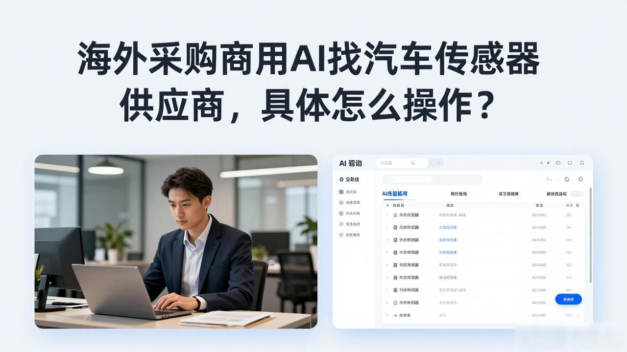 海外采购商用AI找汽车传感器供应商怎么布局_传感器采购网站_传感器供应商