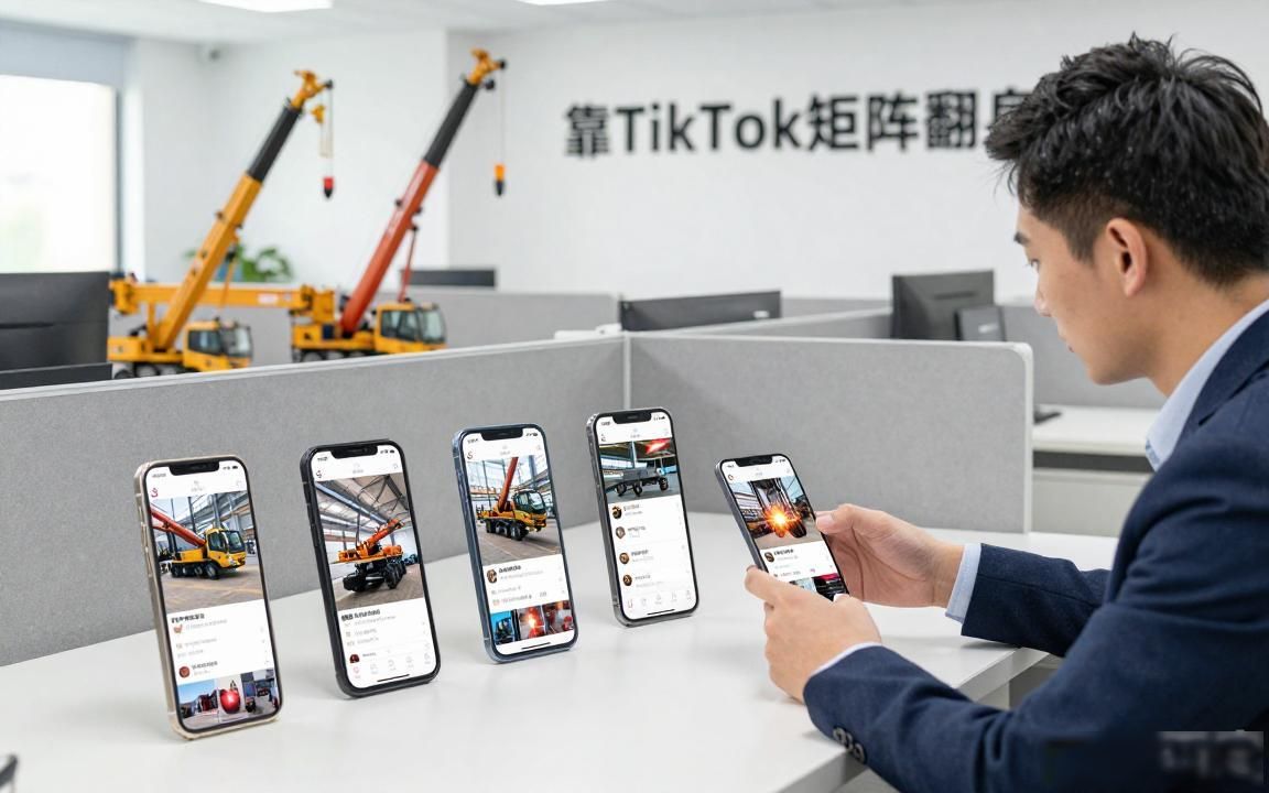起重设备工厂TikTok内容矩阵怎么做外贸