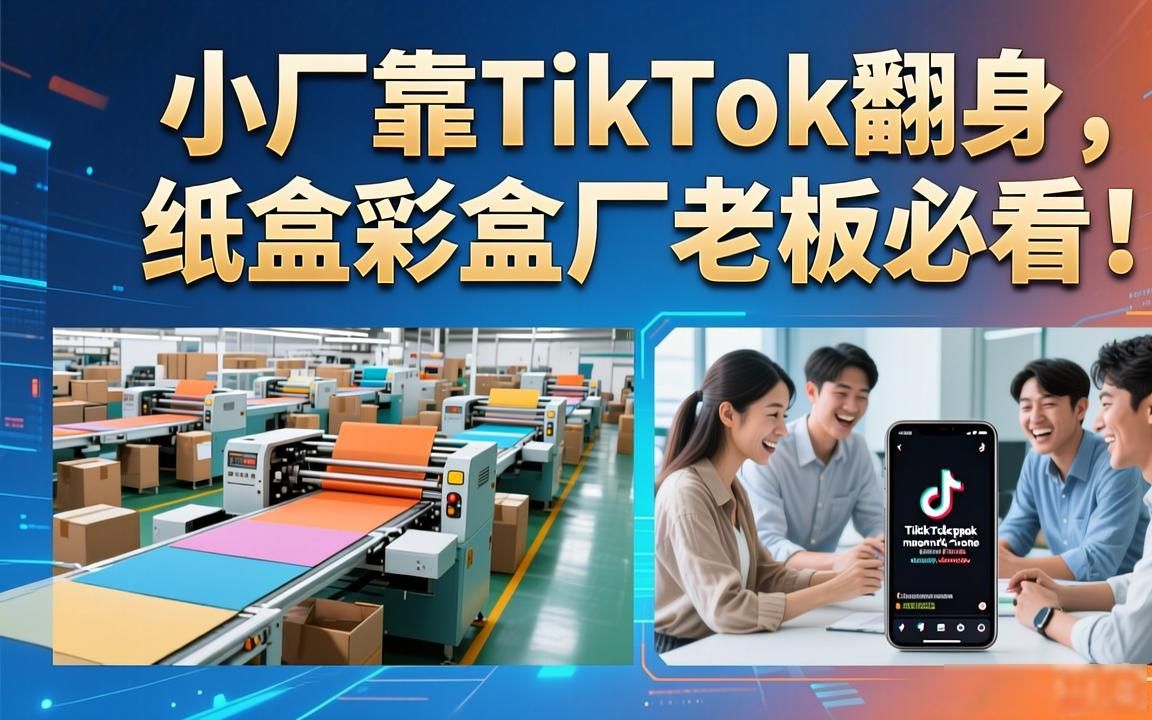 纸盒彩盒厂工厂TikTok海外账号怎么运营