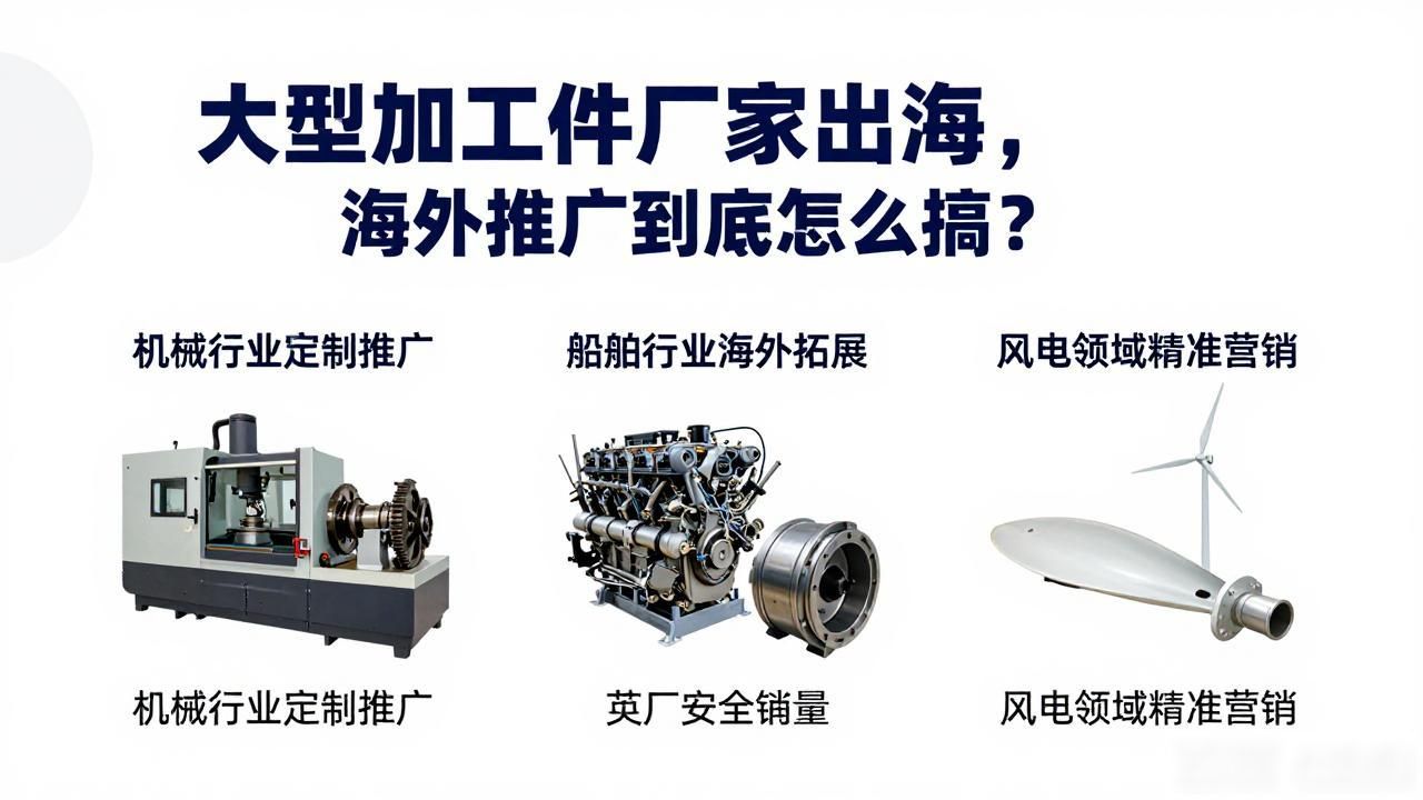 大型加工件厂家海外推广方案_海外公司推广的_海外公司推广计划