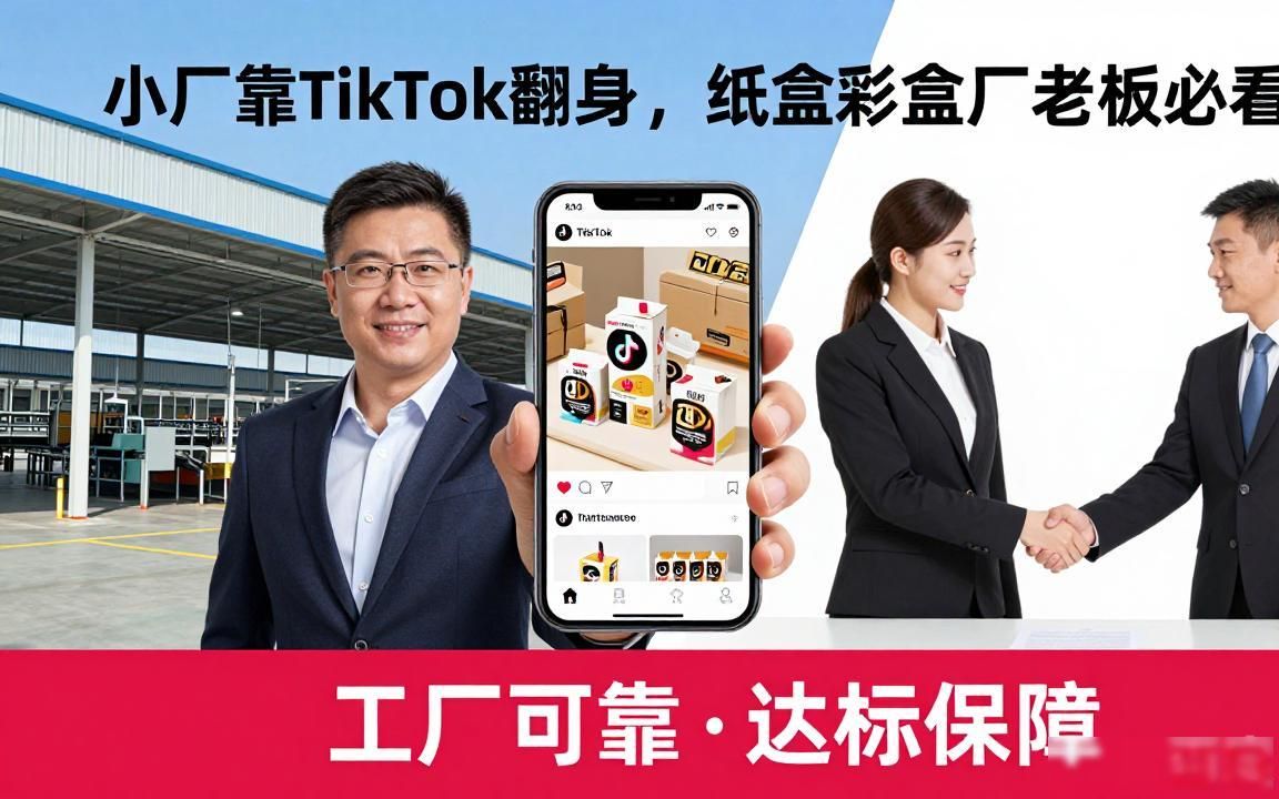 纸盒彩盒厂工厂TikTok海外账号怎么运营