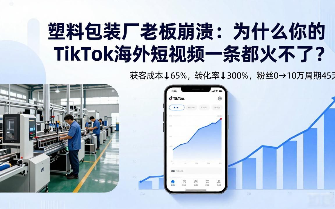 塑料包装厂TikTok海外短视频获客代运营