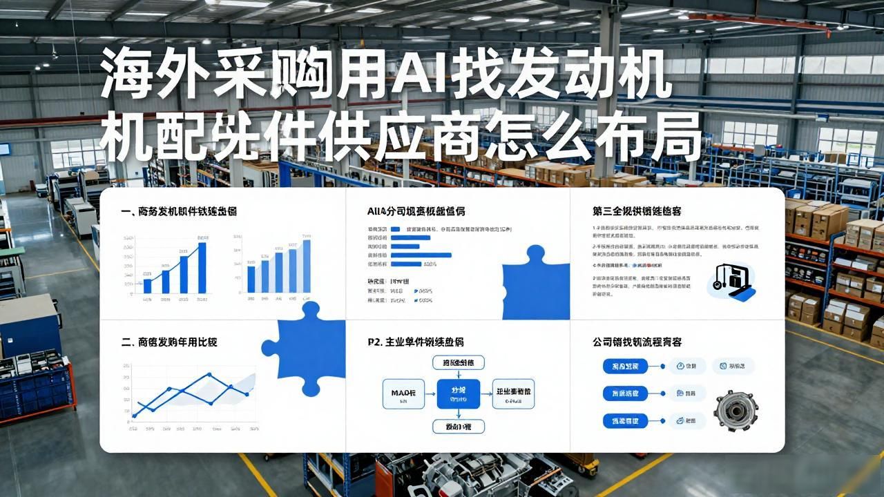 进口发动机配件_海外采购商用AI找发动机配件供应商怎么布局_发动机零部件供应商