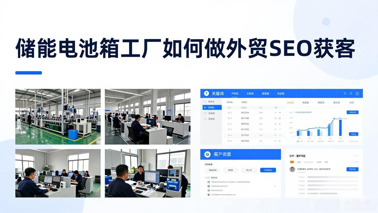 储能电池箱工厂外贸SEO获客_储能电池集装箱布置间距_储能电池出口