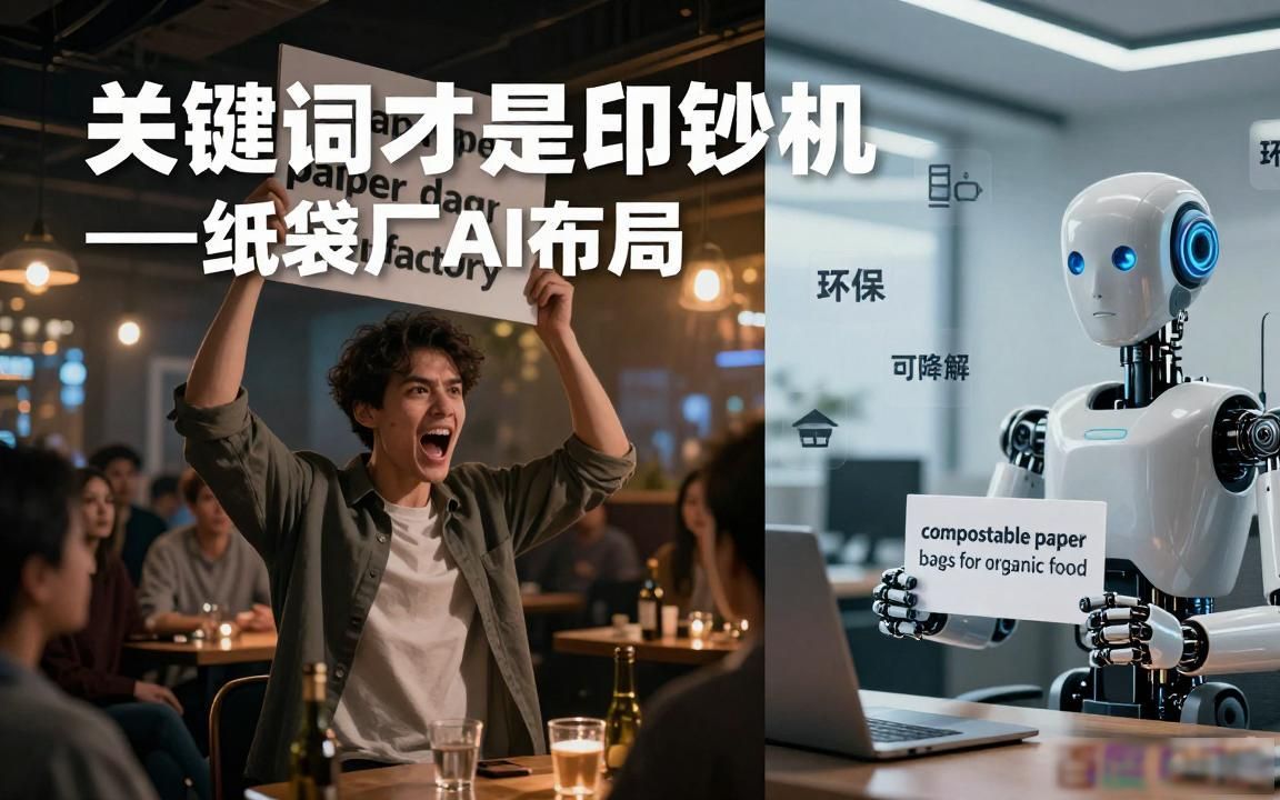纸袋印刷外贸工厂AI搜索关键词布局