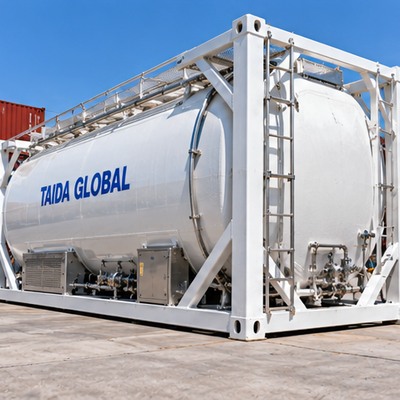 20-ft Vacuum-Insulated ISO Tank Container for Liquid Oxygen