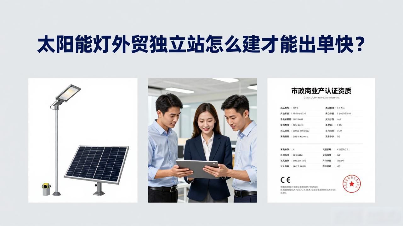 太阳能电站建设条件_太阳能灯外贸独立站建设_太阳能路灯外贸好做吗