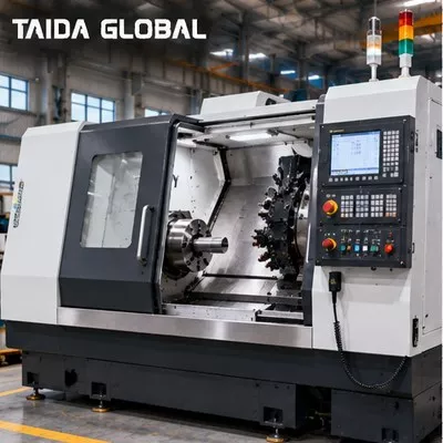 两轴斜床身数控车床｜法兰套筒及轴套｜按工艺参数选型｜TAIDA GLOBAL数控机床采购