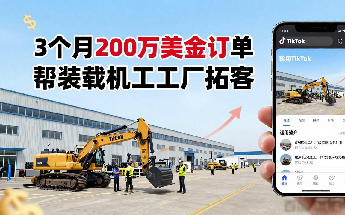 装载机工厂TikTok怎么开发海外客户