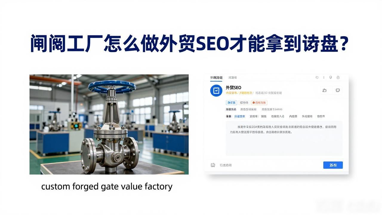 闸阀工厂外贸SEO获客_阀门外贸订单渠道_闸阀销售