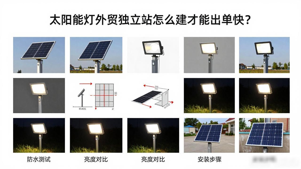 太阳能电站建设条件_太阳能灯外贸独立站建设_太阳能路灯外贸好做吗