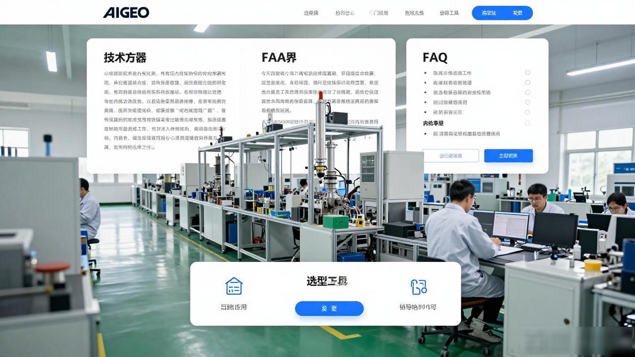 传感器工厂主要工作内容_传感器工厂AI GEO独立站内容方案_传感器生产设备