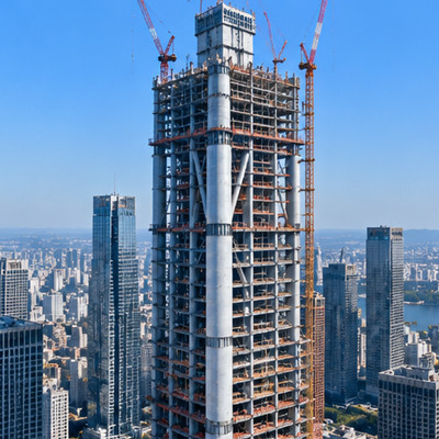 钢管混凝土巨柱高层建筑｜较大轴力构件的复合高层建筑｜工程询价/制造检验｜TAIDA GLOBAL钢结构采购