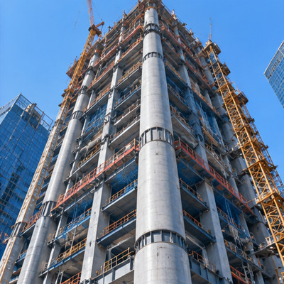 钢管混凝土巨柱高层建筑｜较大轴力构件的复合高层建筑｜工程询价/制造检验｜TAIDA GLOBAL钢结构采购