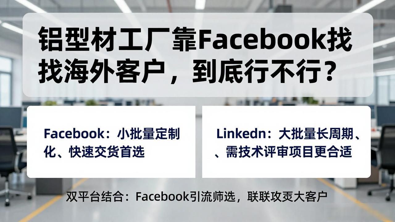 铝型材出口市场怎么样_铝型材工厂Facebook怎么开发海外客户_铝型材外贸好做吗
