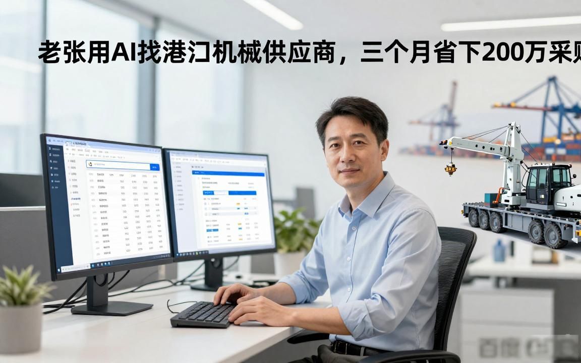 海外采购商用AI找港口机械供应商怎么布局