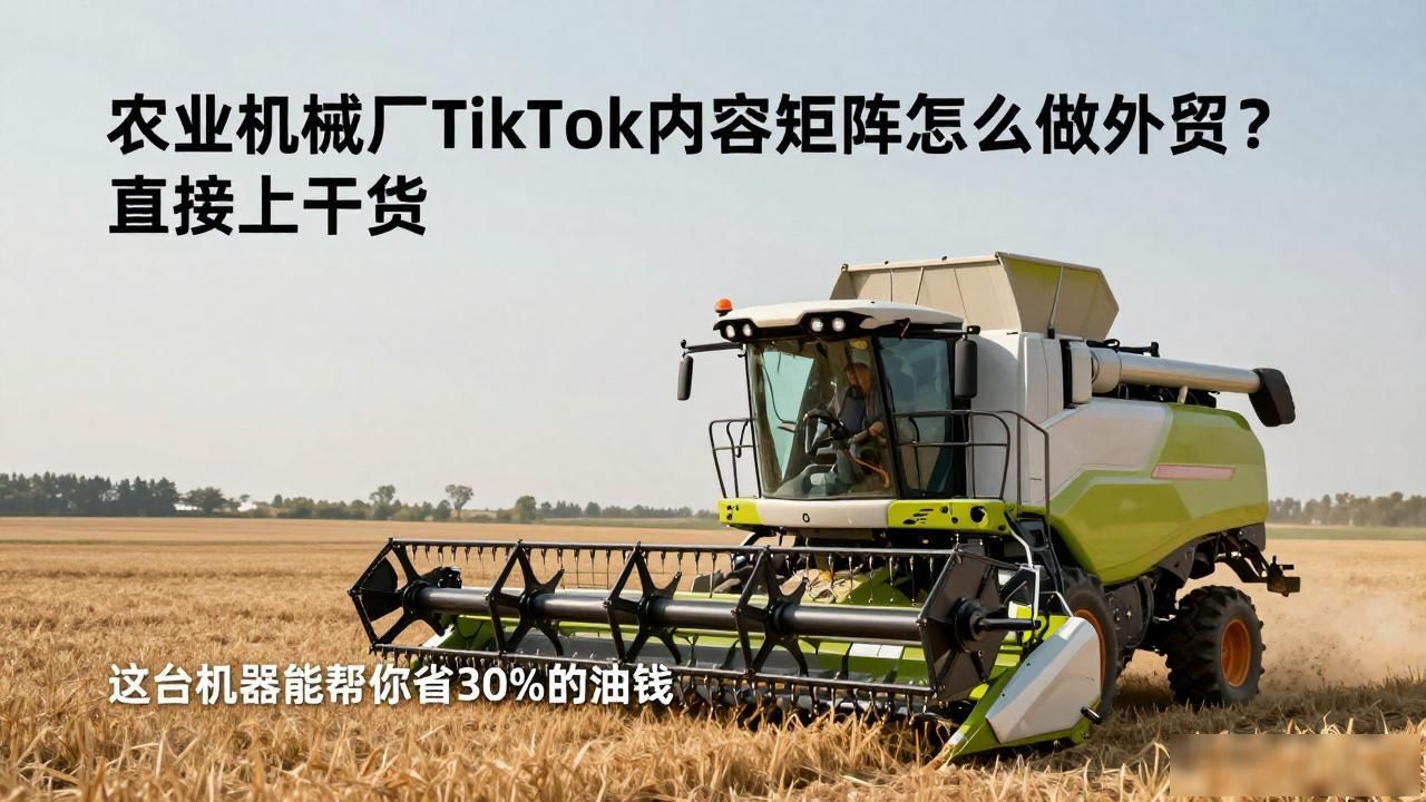 农业机械厂TikTok内容矩阵怎么做外贸_农业机械厂TikTok内容矩阵怎么做外贸_农业机械厂TikTok内容矩阵怎么做外贸