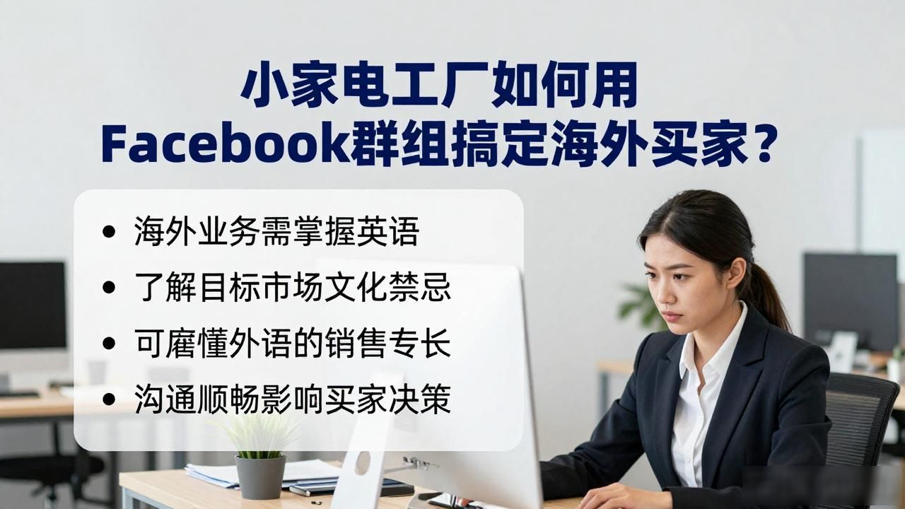 小家电工厂Facebook群组找海外采购商_家电海外布局的公司_海外家电板块