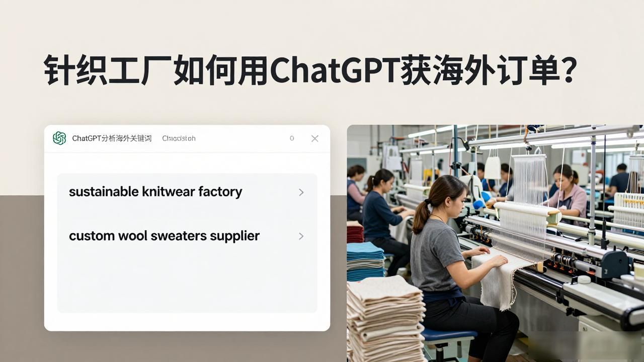 海外服装厂厂长管理招聘信息_海外服装厂招聘_针织服装工厂如何被ChatGPT推荐给海外客户