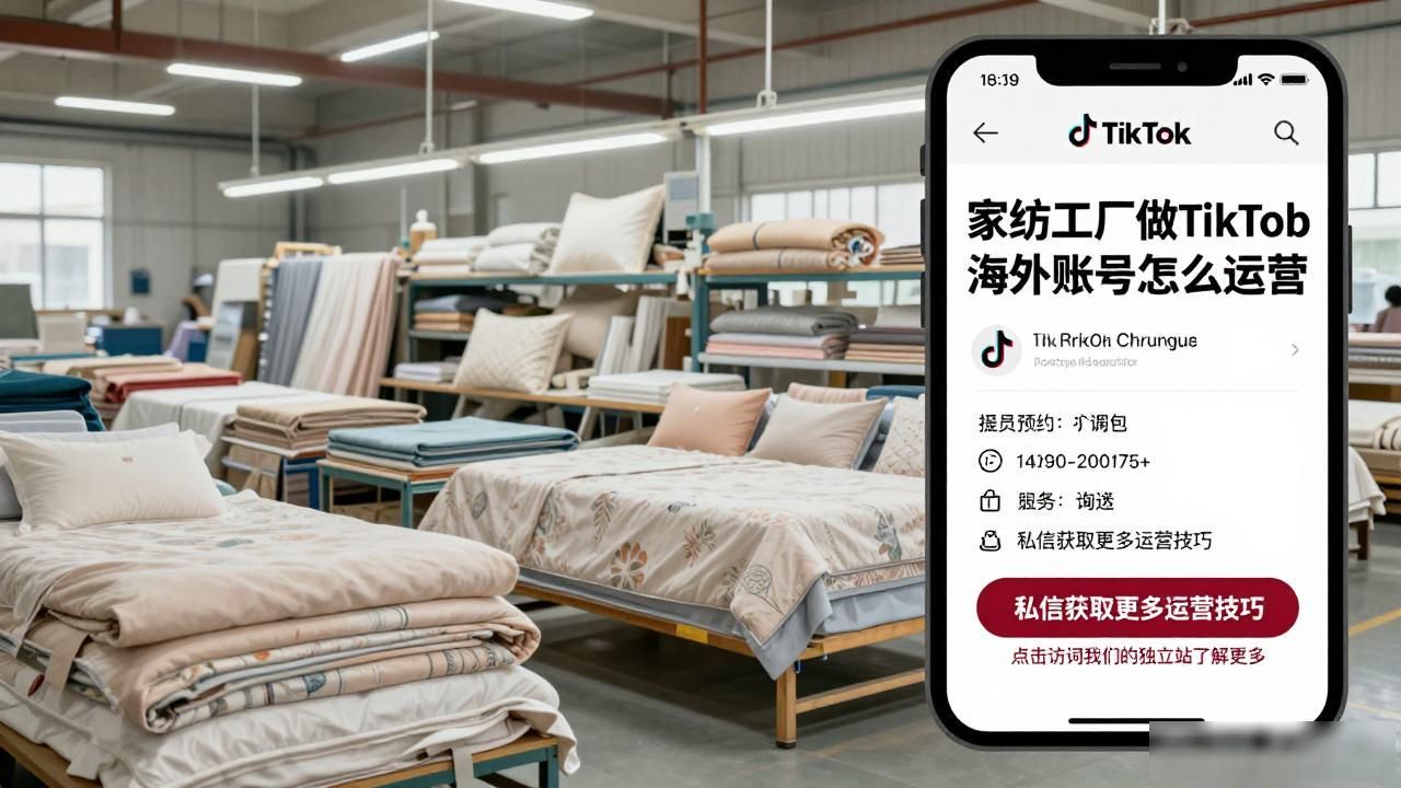 家纺工厂工厂TikTok海外账号怎么运营_家纺工厂工厂TikTok海外账号怎么运营_家纺工厂工厂TikTok海外账号怎么运营