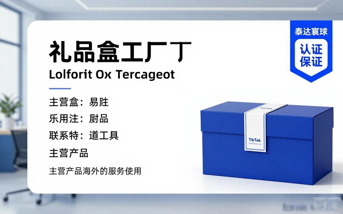 礼品盒工厂TikTok短视频怎么获取B2B询盘