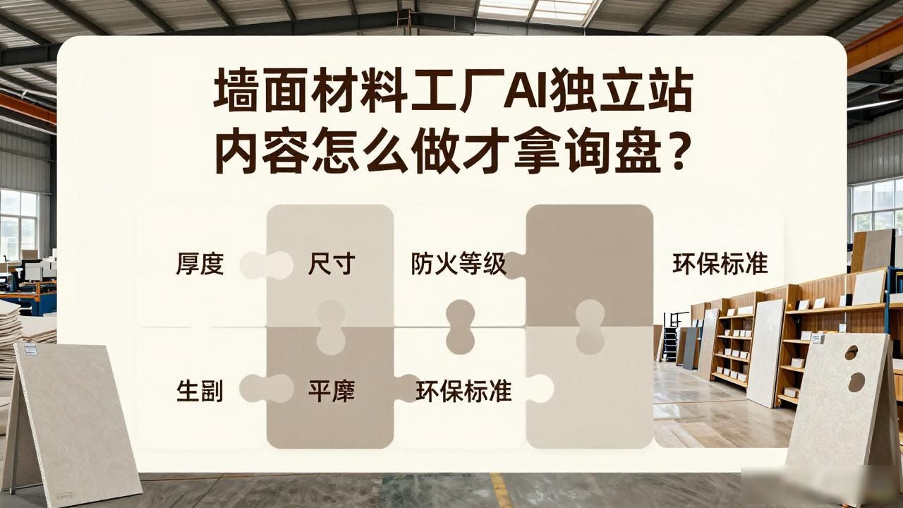 新型装修墙面材料_心理咨询室墙面内容_墙面材料工厂AI GEO独立站内容方案