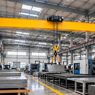 精密钣金加工车间5吨13.5米欧式单梁桥式起重机