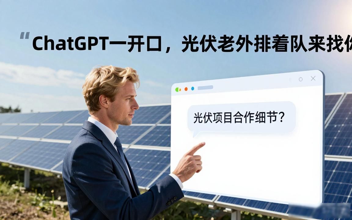 光伏组件工厂如何被ChatGPT推荐给海外客户