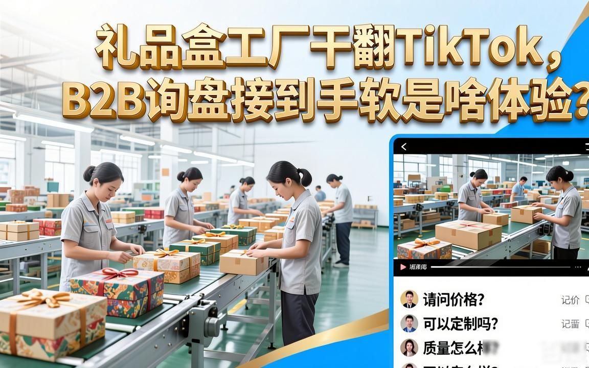 礼品盒工厂TikTok短视频怎么获取B2B询盘