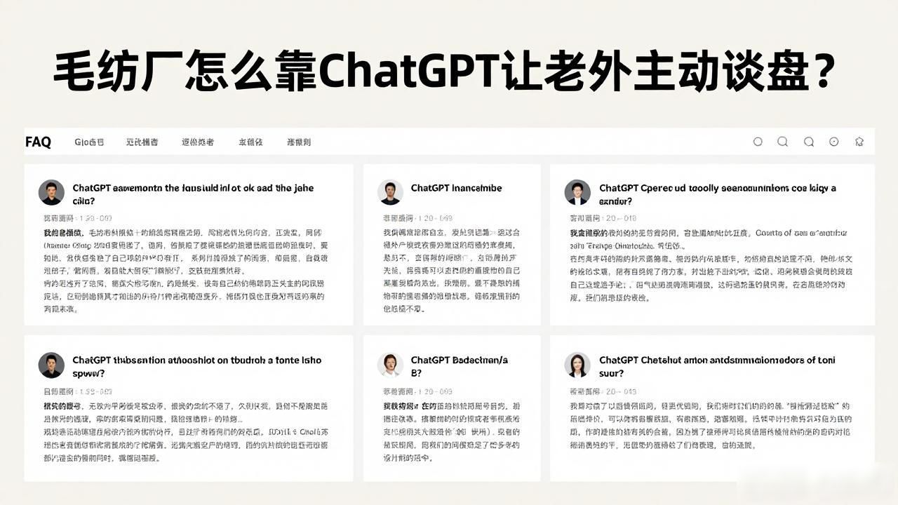 毛纺面料工厂如何被ChatGPT推荐给海外客户_纺织面料外贸_国外面料市场