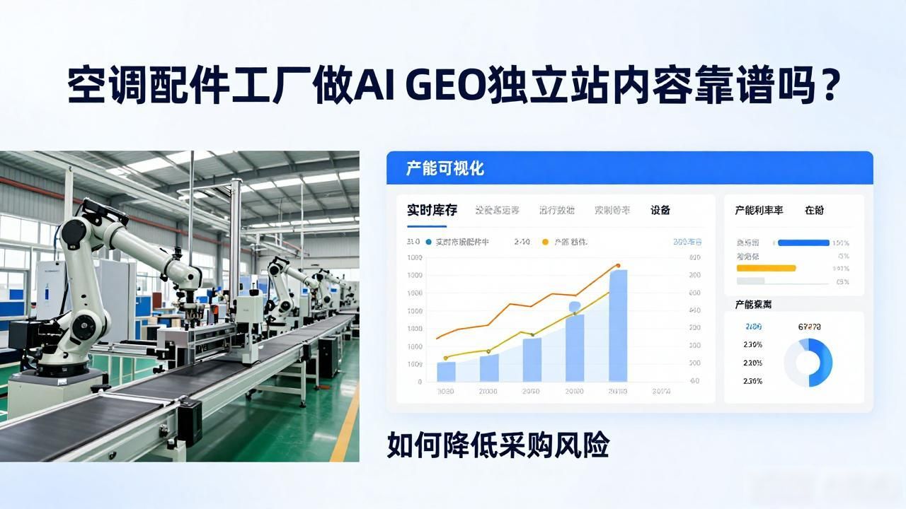 空调配件厂车间视频_做空调配件的车间视频_空调配件工厂AI GEO独立站内容方案
