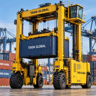 40 t Hybrid Straddle Carrier Kontainer