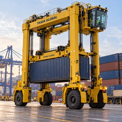 40 t Hybrid Straddle Carrier Kontainer